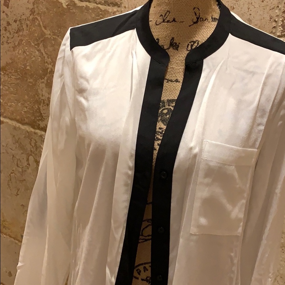 NWOT Calvin Klein sexy sheer button up blouse